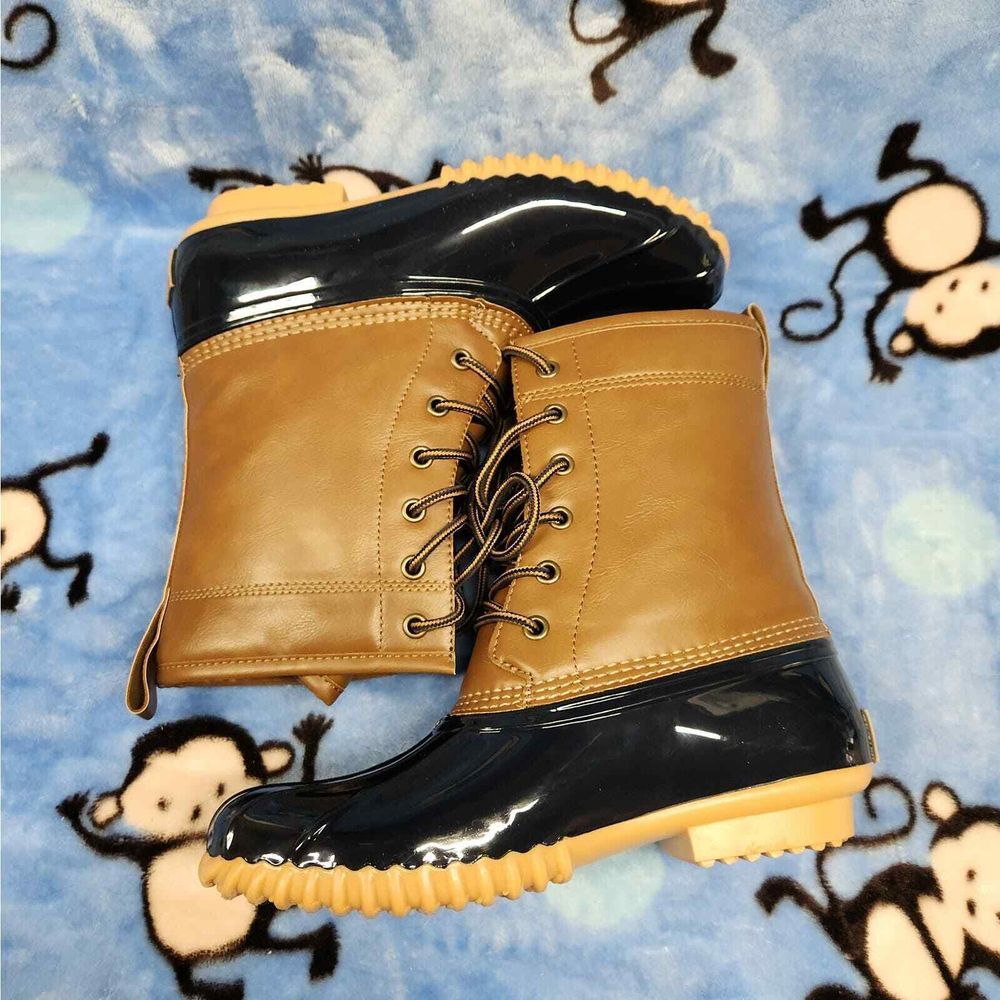 Sporto Duck Boots‎ Mens Size 7 Leather Faux Fur